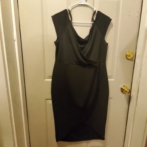 Off shoulder black dress